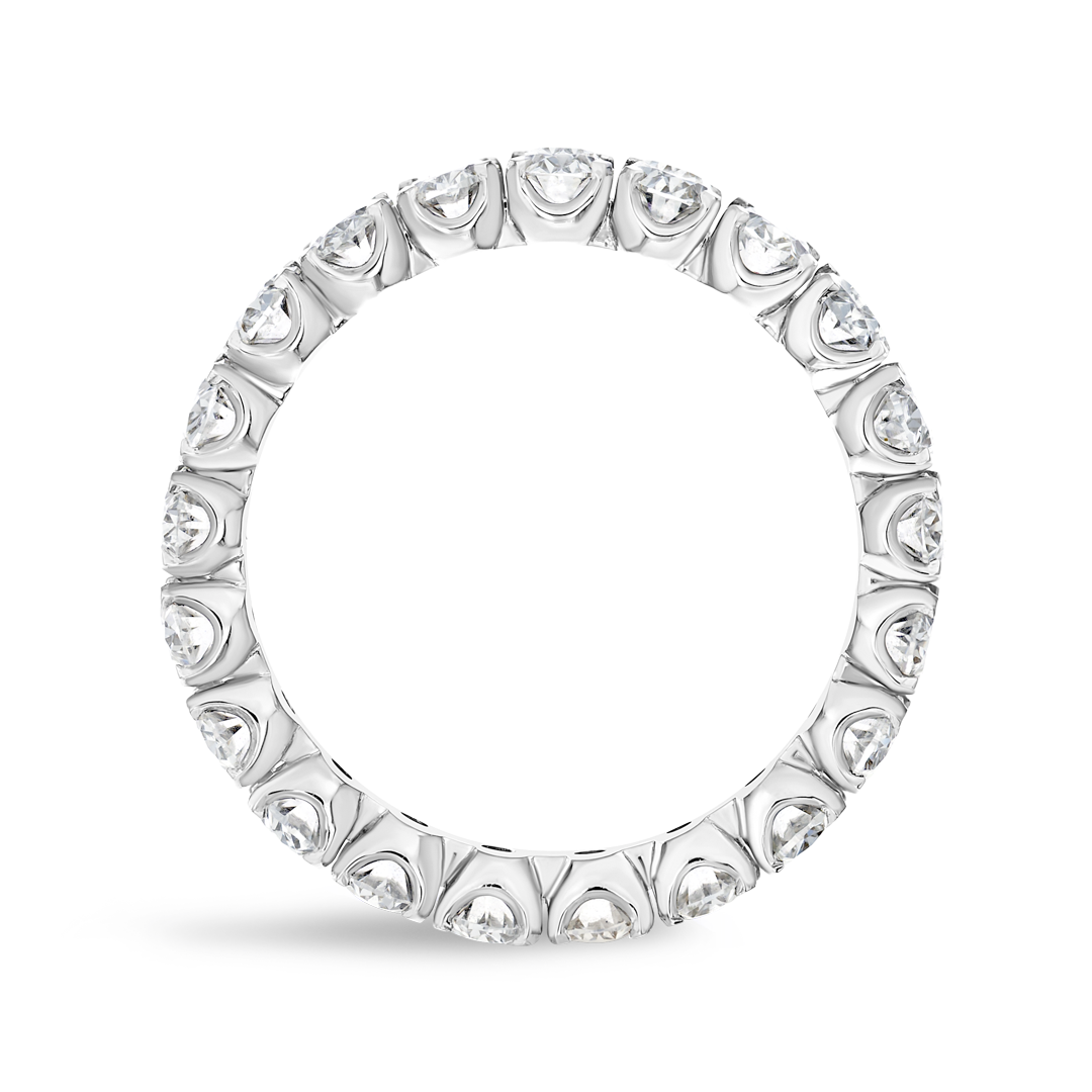 3ct Oval Lab Grown Diamond Full Eternity Ring White Gold
