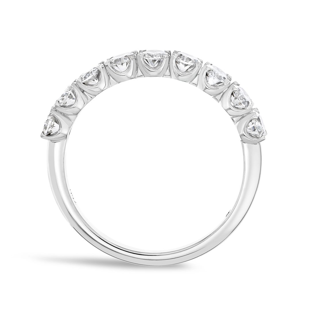 1.2ct Oval Lab Grown Diamond 9-Stone Eternity Ring White Gold