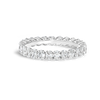 1.5ct Oval Lab Grown Diamond Full Eternity Ring White Gold
