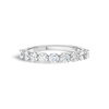 1ct Round Lab Grown Diamond 9-Stone Eternity Ring White Gold