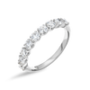 1ct Round Lab Grown Diamond 9-Stone Eternity Ring White Gold