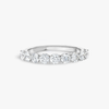 2ct Round Lab Grown Diamond 9-Stone Eternity Ring White Gold