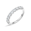 2ct Round Lab Grown Diamond 9-Stone Eternity Ring White Gold