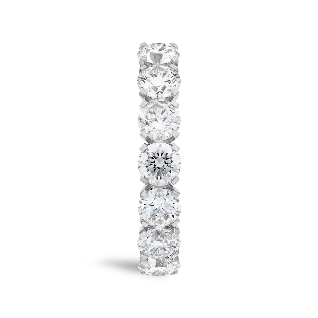 2ct Round Lab Grown Diamond 7-Stone Eternity Ring White Gold