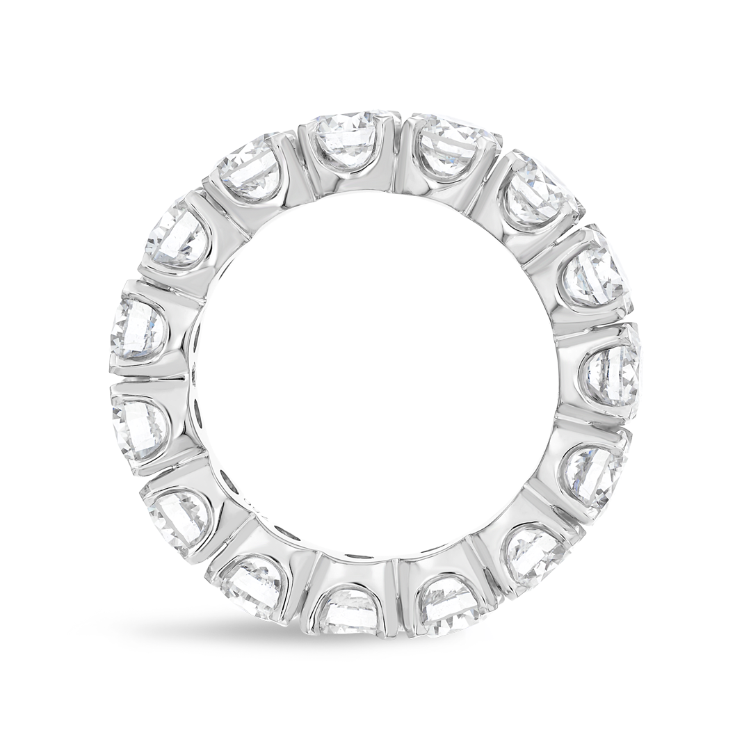5.5ct Round Lab Grown Diamond Full Eternity Ring White Gold