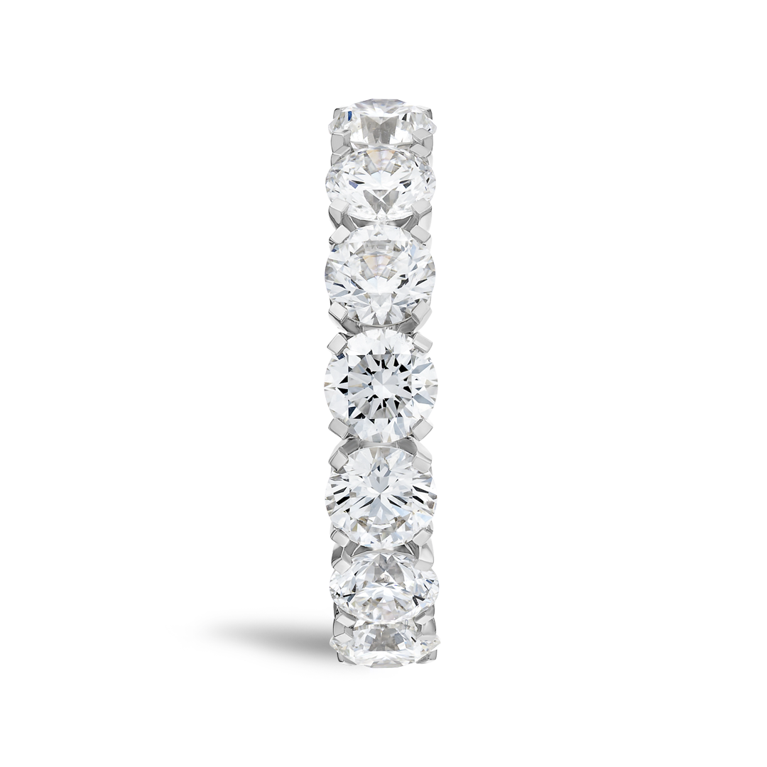 2.5ct Round Lab Grown Diamond 7-Stone Eternity Ring White Gold