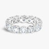7ct Round Lab Grown Diamond Full Eternity Ring White Gold