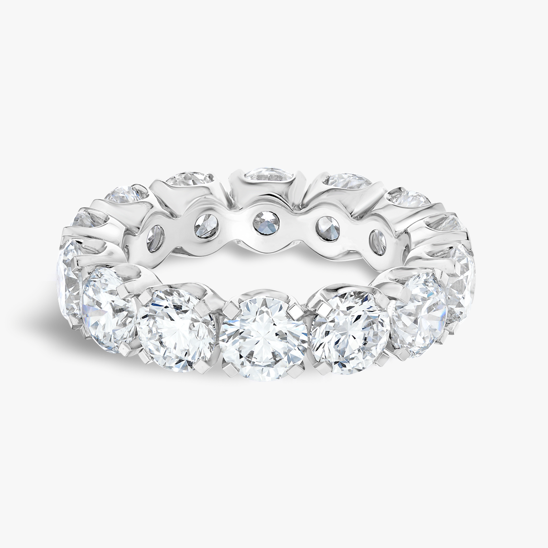 7ct Round Lab Grown Diamond Full Eternity Ring White Gold