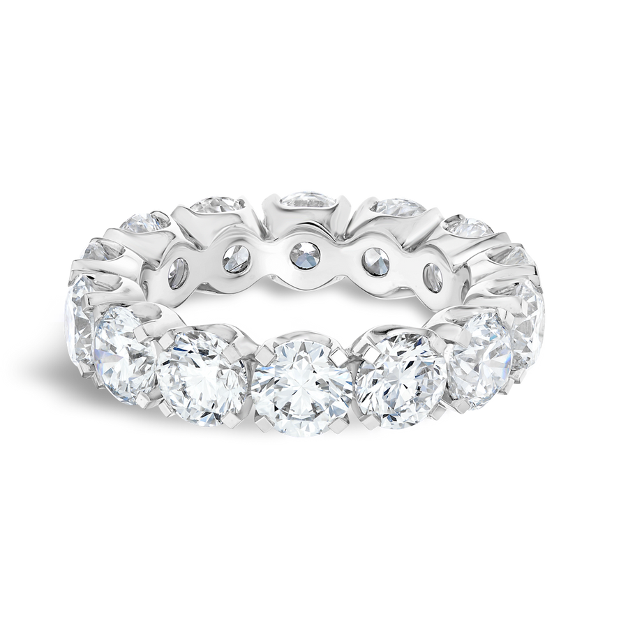 7ct Round Lab Grown Diamond Full Eternity Ring White Gold
