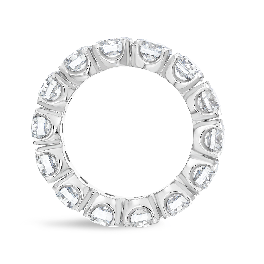 7ct Round Lab Grown Diamond Full Eternity Ring White Gold