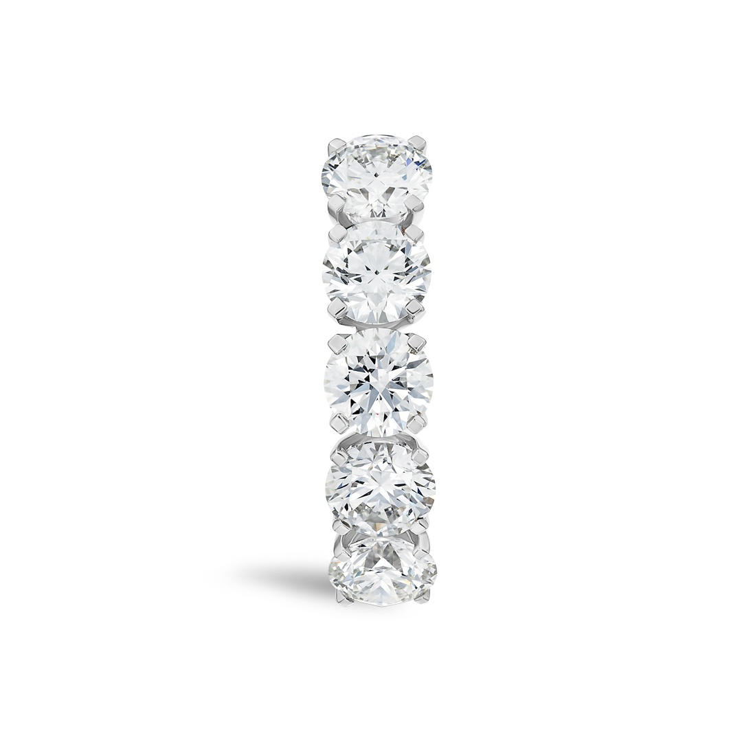 1.5ct Round Lab Grown Diamond 5-Stone Eternity Ring White Gold