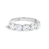 2ct Round Lab Grown Diamond 5-Stone Eternity Ring White Gold