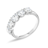 2ct Round Lab Grown Diamond 5-Stone Eternity Ring White Gold