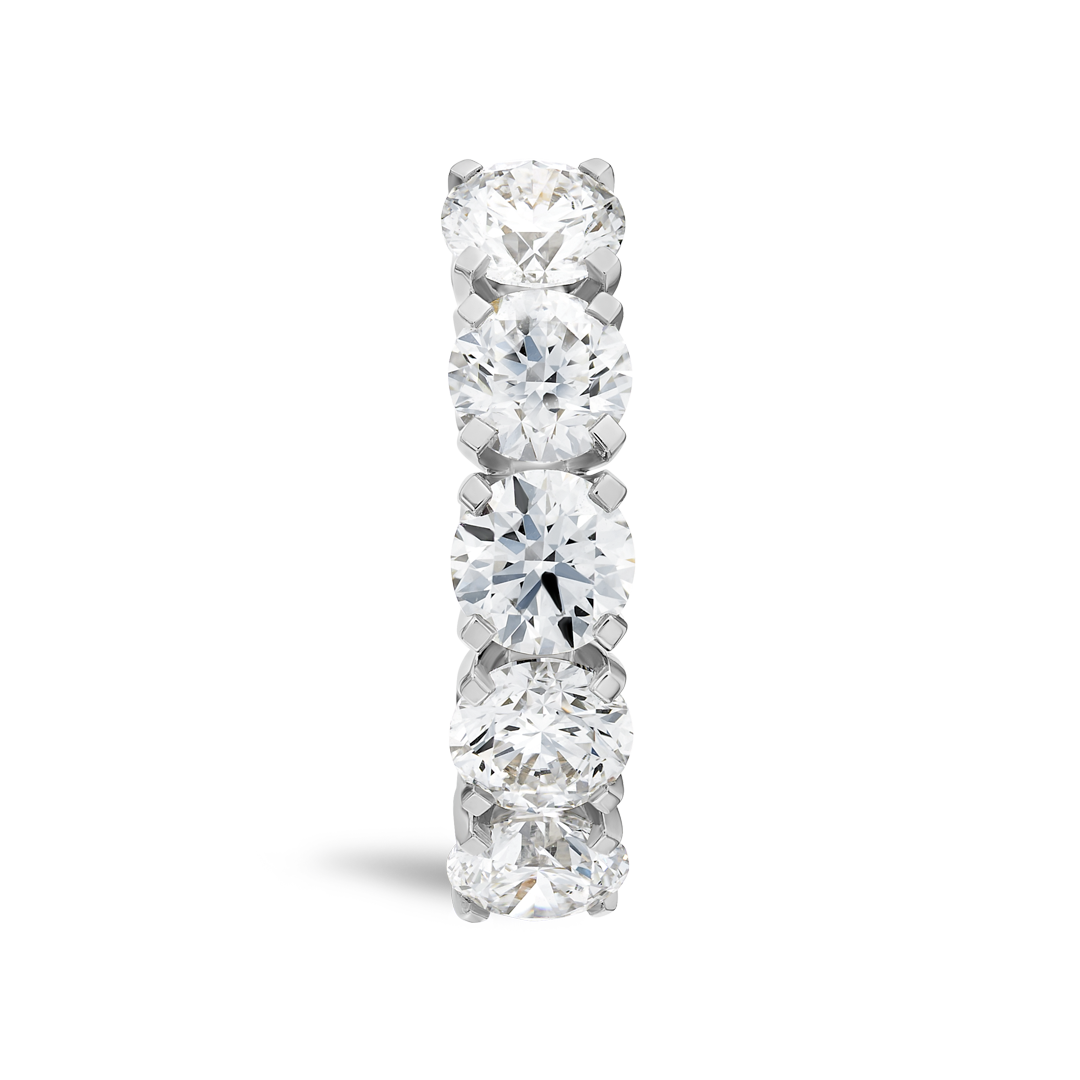 2.5ct Round Lab Grown Diamond 5-Stone Eternity Ring White Gold