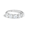 2.5ct Round Lab Grown Diamond 5-Stone Eternity Ring White Gold