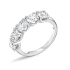 2.5ct Round Lab Grown Diamond 5-Stone Eternity Ring White Gold