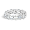 7ct Oval Lab Grown Diamond Full Eternity Ring White Gold