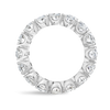 7ct Oval Lab Grown Diamond Full Eternity Ring White Gold