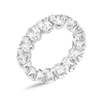7ct Oval Lab Grown Diamond Full Eternity Ring White Gold