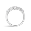 2ct Oval Lab Grown Diamond Half Eternity White Gold