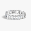 3ct Emerald Lab Grown Diamond Full Eternity White Gold