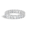 3ct Emerald Lab Grown Diamond Full Eternity White Gold