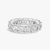 7ct Asscher Lab Grown Diamond Full Eternity White Gold