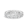 7ct Asscher Lab Grown Diamond Full Eternity White Gold