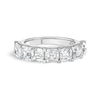 3.5ct Asscher Lab Grown Diamond 7-Stone Eternity White Gold