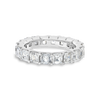 4.5ct Asscher Lab Grown Diamond Full Eternity White Gold