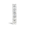 2ct Asscher Lab Grown Diamond Half Eternity White Gold