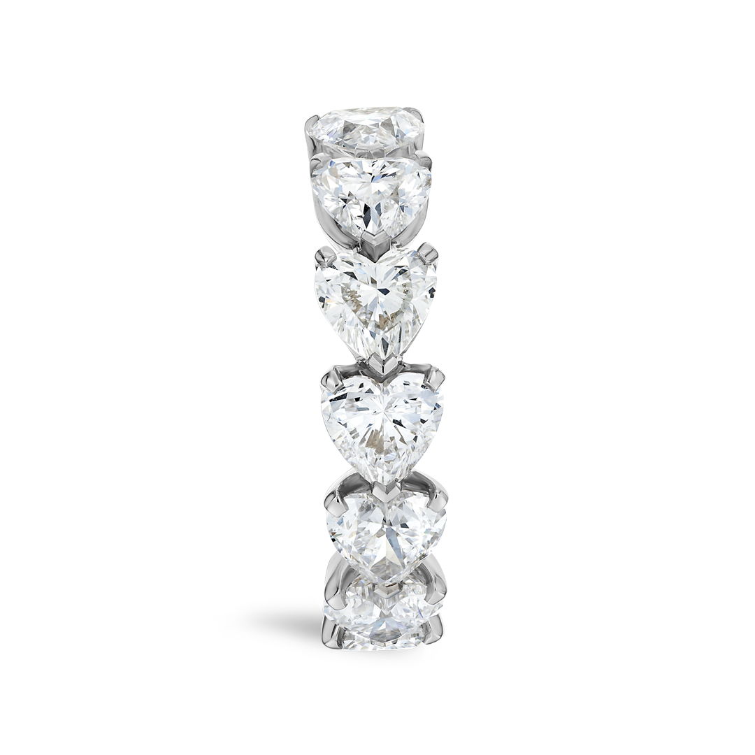 5ct Heart Lab Grown Diamond Full Eternity White Gold
