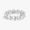 5ct Heart Natural Diamond Full Eternity White Gold