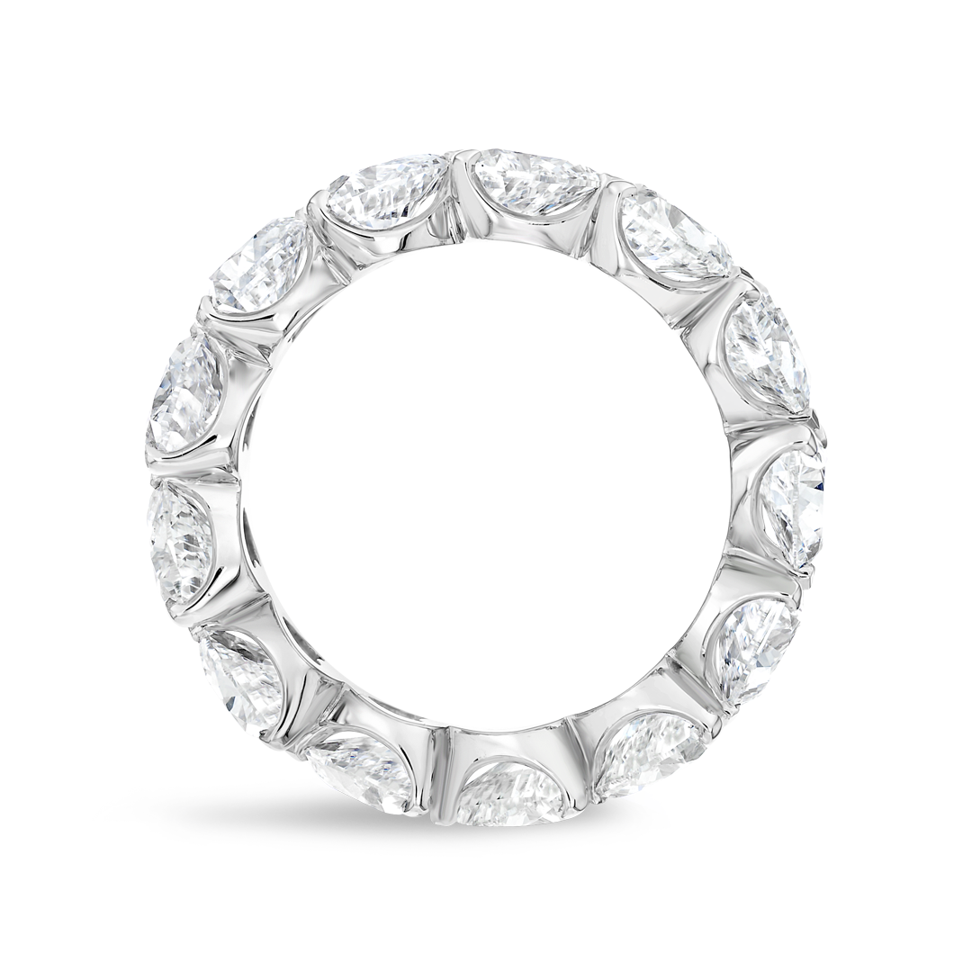 5ct Heart Lab Grown Diamond Full Eternity White Gold