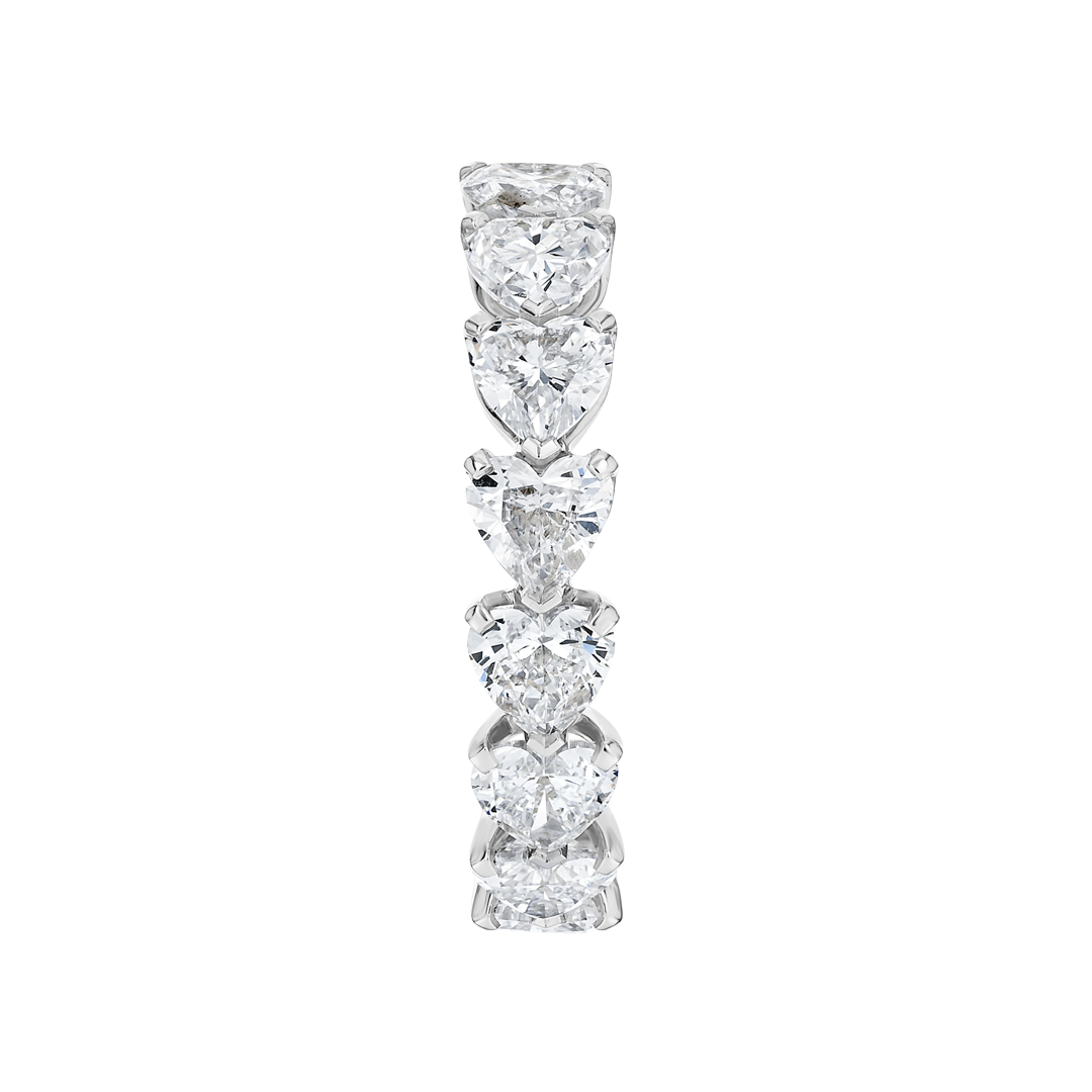 3.5ct Heart Lab Grown Diamond Full Eternity White Gold