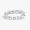 3.5ct Heart Lab Grown Diamond Full Eternity White Gold