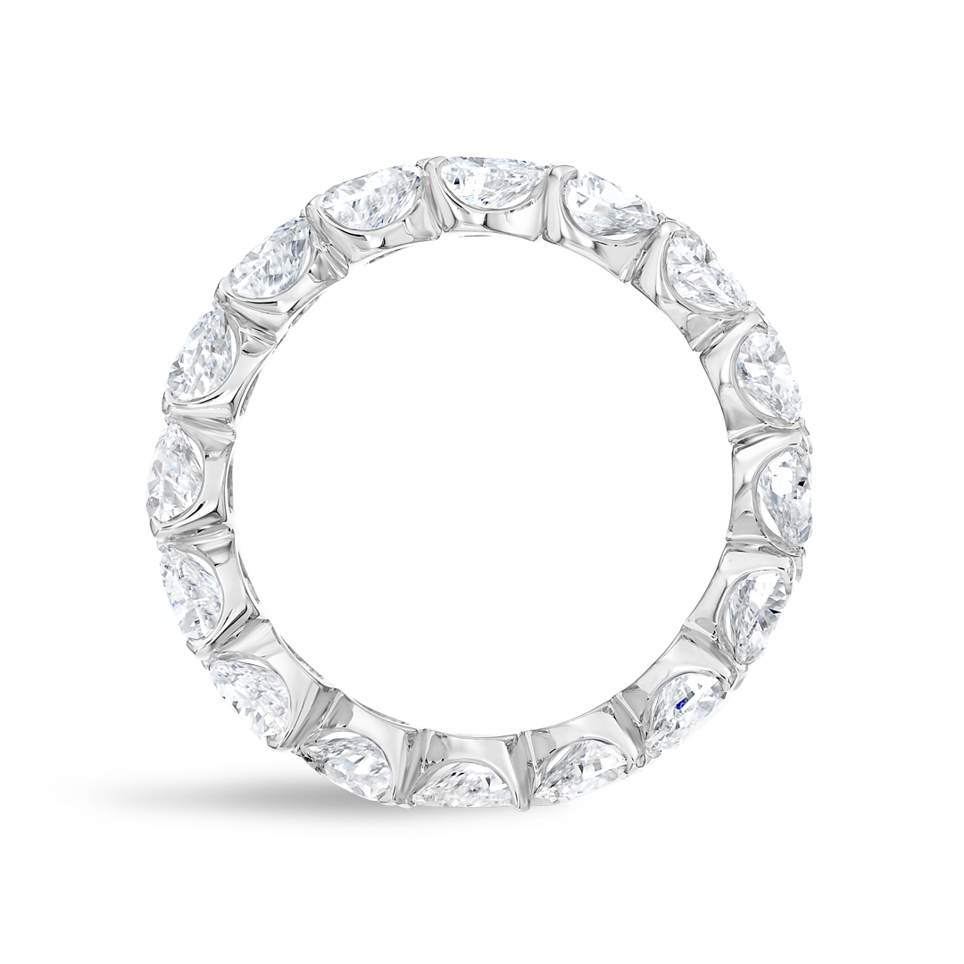 3.5ct Heart Lab Grown Diamond Full Eternity White Gold