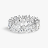5ct Pear Natural Diamond Full Eternity White Gold