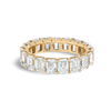 7ct Vertical Emerald Lab Grown Diamond Full Eternity Yellow Gold