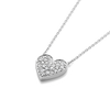 Lab-Grown Diamond Heart Pendant White Gold