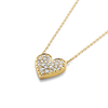 Lab-Grown Diamond Heart Pendant Yellow Gold