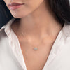 Half Sunrise Natural Diamond Pendant Yellow Gold