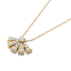 Half Sunrise Natural Diamond Pendant Yellow Gold