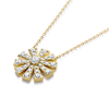 Full Sunrise Natural Diamond Pendant Yellow Gold