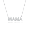 Mama Lab-Grown Diamond Pendant White Gold