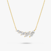 Marquise Lab-Grown Diamond Wing Pendant Yellow Gold