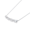 Pear Natural Diamond Wing Pendant White Gold
