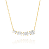 Pear Natural Diamond Wing Pendant Yellow Gold