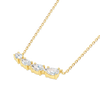 Pear Natural Diamond Wing Pendant Yellow Gold