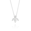Pixie Wing Natural Diamond Pendant White Gold